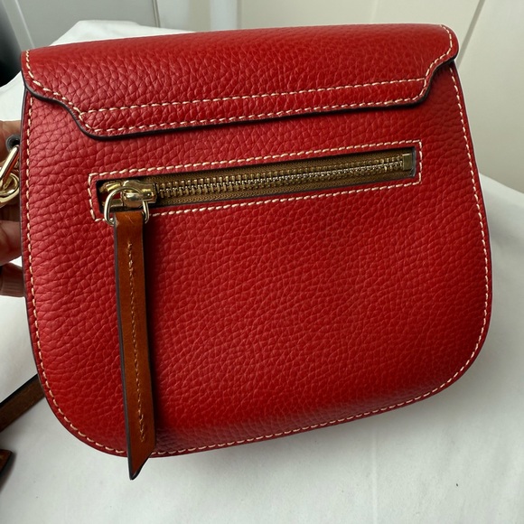 Dooney & Bourke Red Leather Crossbody Bag - Picture 5 of 9